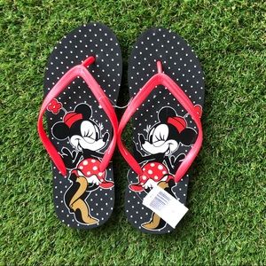 Walt disney world minnie mouse flip flops